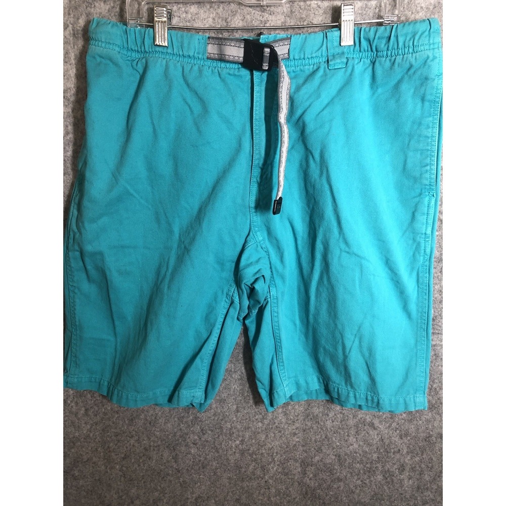 Gramicci G-Shorts Men's XL Blue Belted Climbing Cotton USA Hike Camp Fish